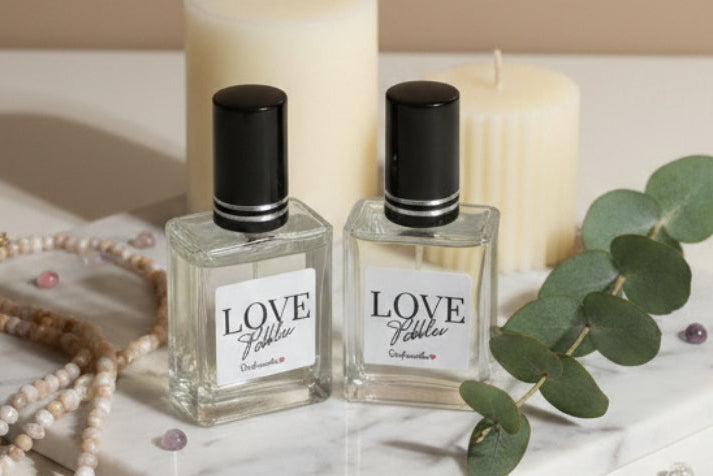 Love Her Scent (2) 15ml Bottles Captivating blend of soft floral notes and hint of citrus that captures your spirit. Each bottle celebrates the season and elevates your everyday moments, while uplifting you vibrations.