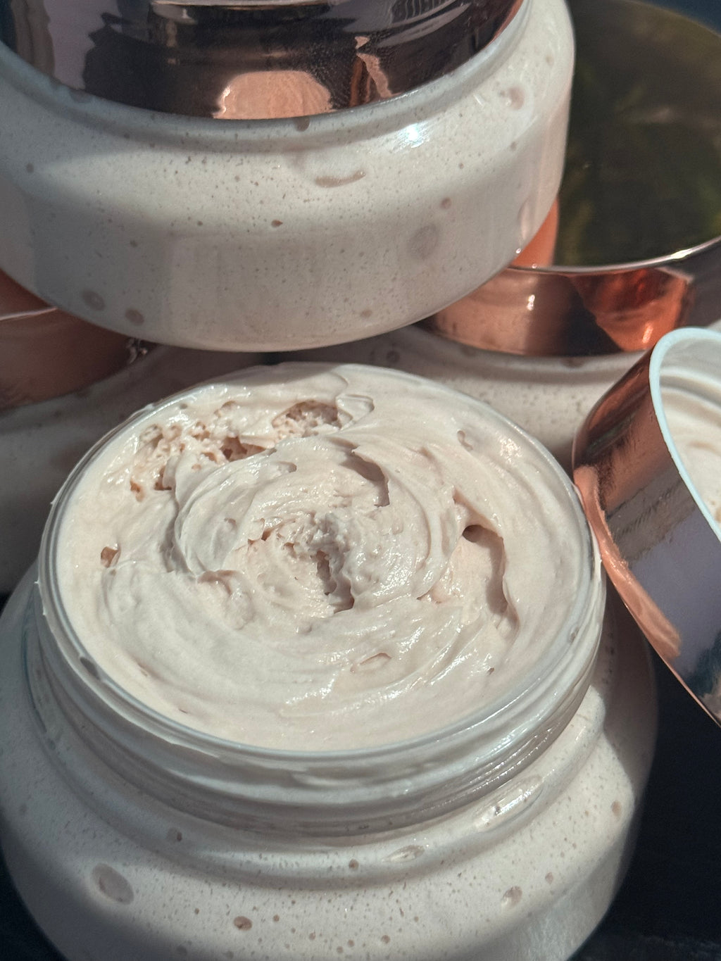 Luxurious Body Butter (1) Jar Nature's finest ingredients. Rich, creamy formula melts into your skin, deep moisture and a silky-smooth finish. Our natural, nourishing oils, & butters leaving your body feeling soft, with a delicately scent.
